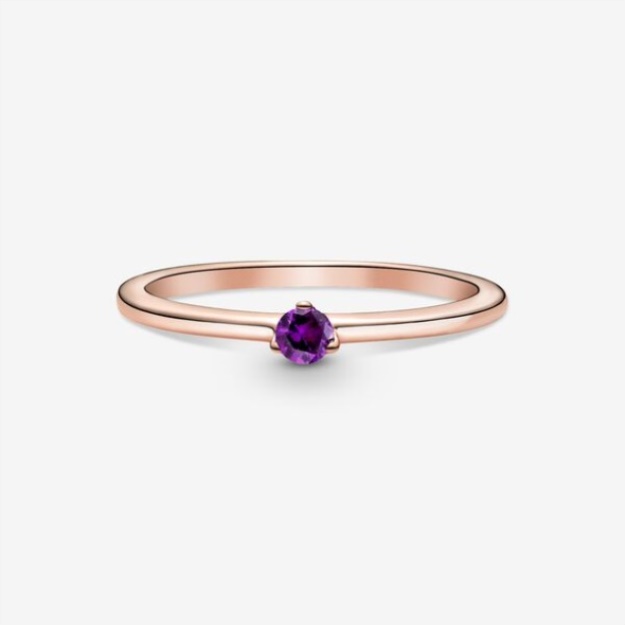 Purple Solitaire Ring Pandora
