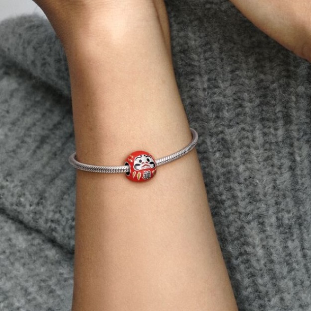 Red Daruma Doll Charm Pandora