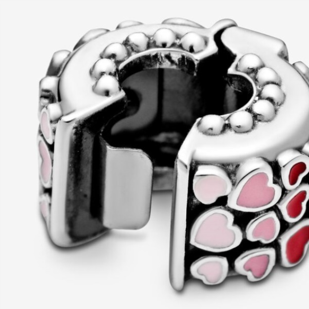 Red Pink Hearts Charm Pandora