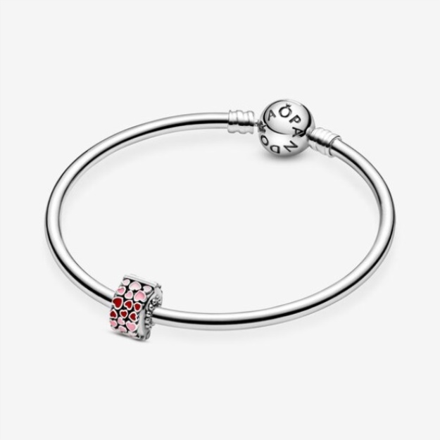 Red Pink Hearts Charm Pandora