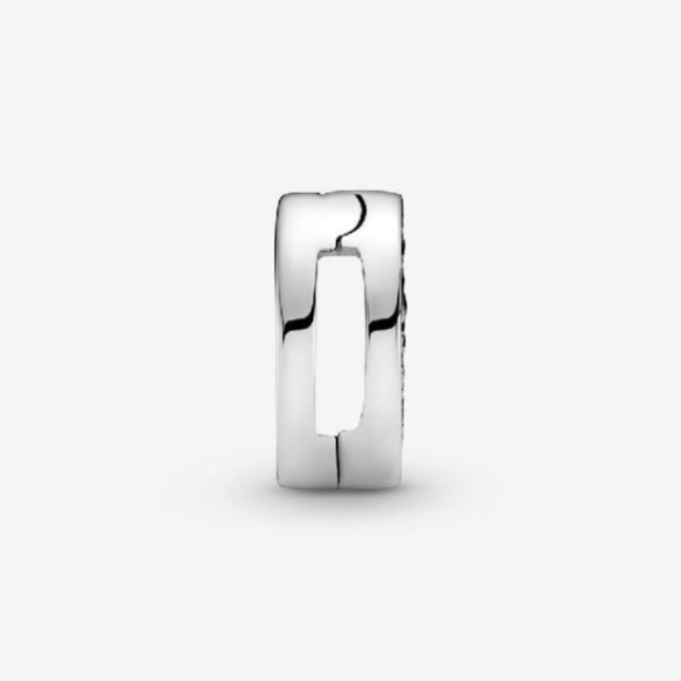Reflexions Pink Pave Clip Charms Pandora