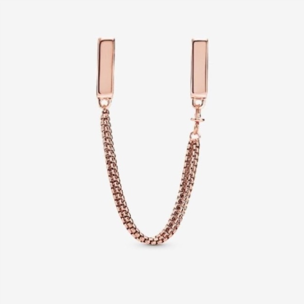 Reflexions Rose Safety Chain Clip Charm Pandora