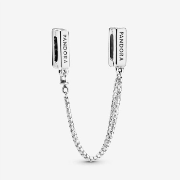 Reflexions Safety Chain Clip Charm Brand Pandora