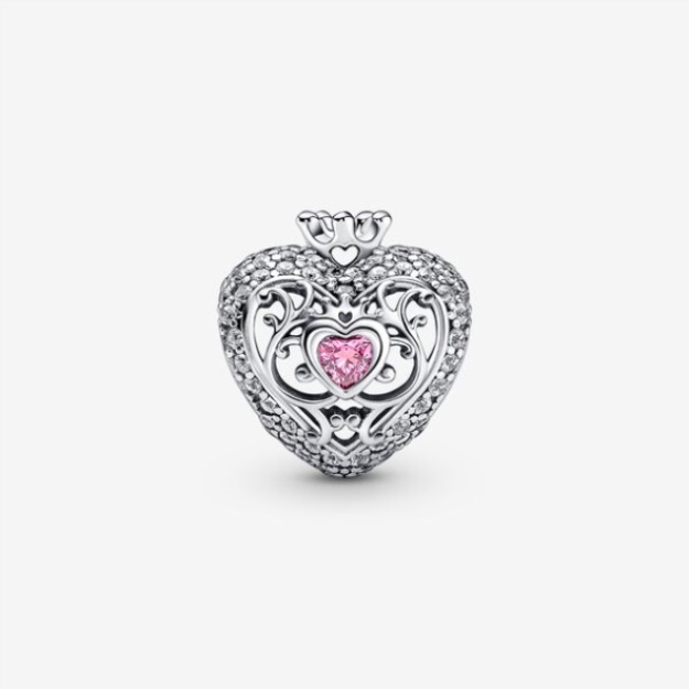 Regal Crown Heart Charm Pandora