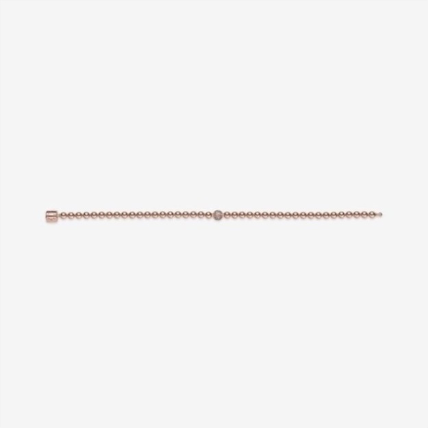 Rose Beads  Pave Bracelet Pandora