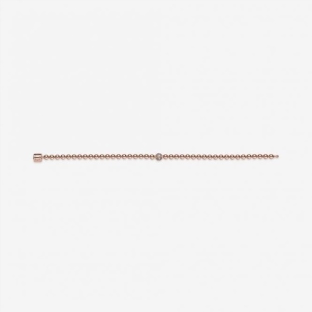 Rose Beads  Pave Pandora Bracelet