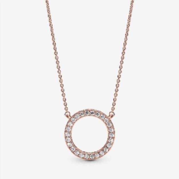 Rose Circle of Sparkle Necklace Pandora