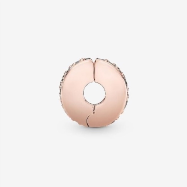 Rose Clear Pave Clip Charm Pandora