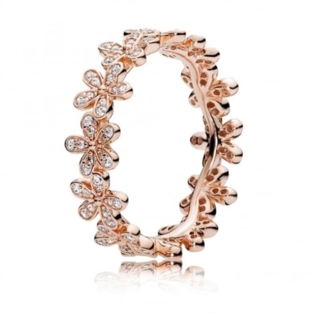 Rose Daisy Pandora Brand Flower Ring