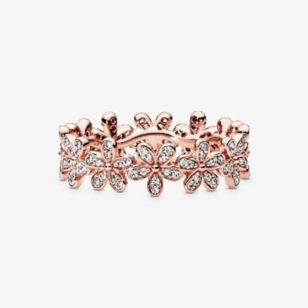 Rose Daisy Pandora Brand Flower Ring