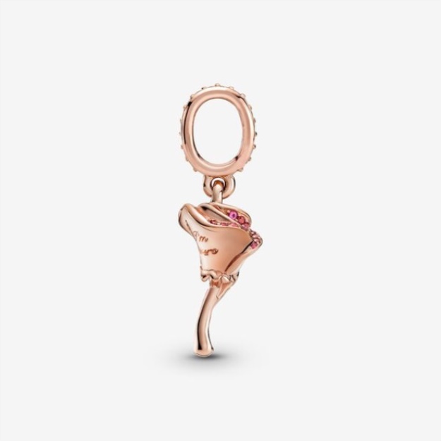 Rose Flower Dangle Charm-Final Sale Pandora