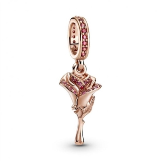 Rose Flower Dangle Charms Pandora