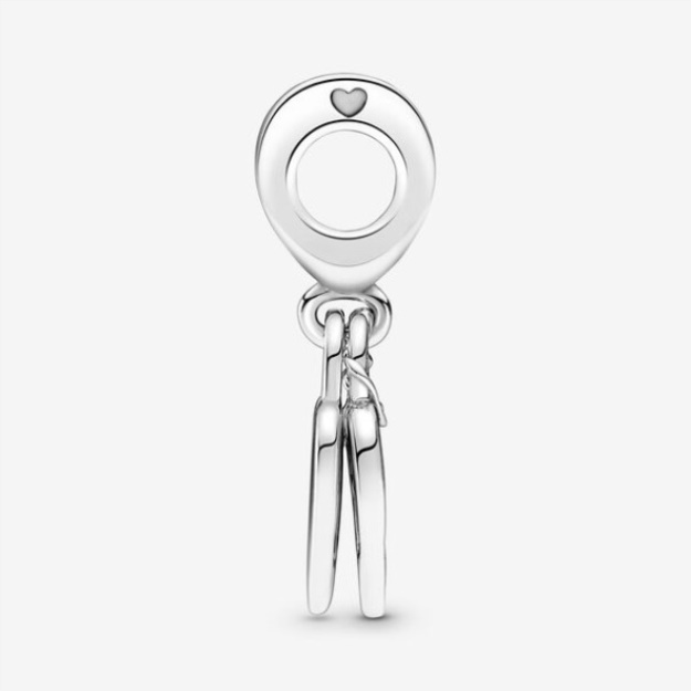 Rose Heart Padlock Dangle Charm Pandora