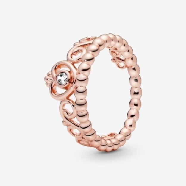 Rose Pandora Brand Princess Tiara Ring