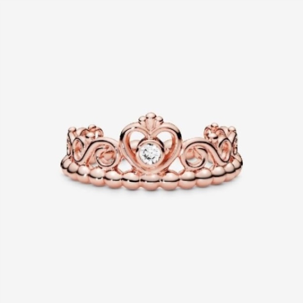 Rose Pandora Brand Princess Tiara Ring
