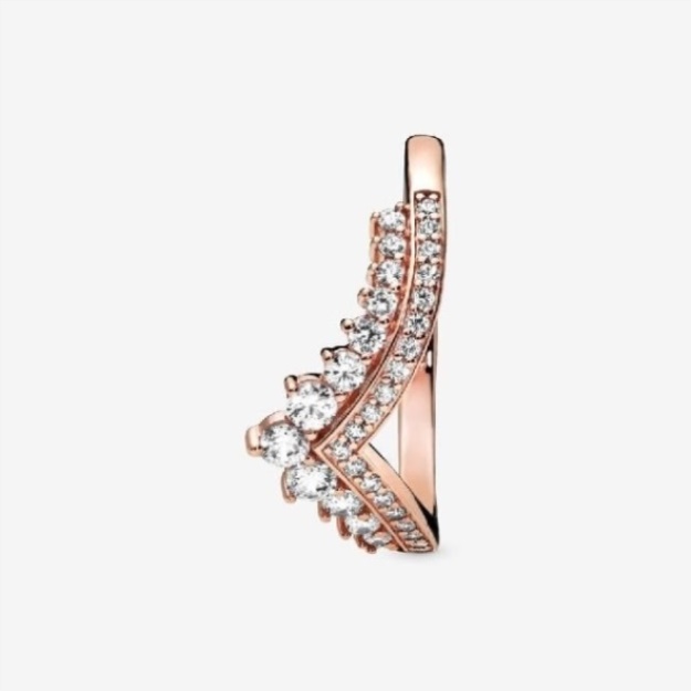 Rose Pandora Princess Wishbone Ring