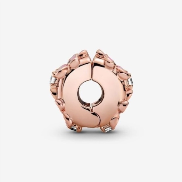Rose Pink Daisy Spacer Clip Charms Pandora