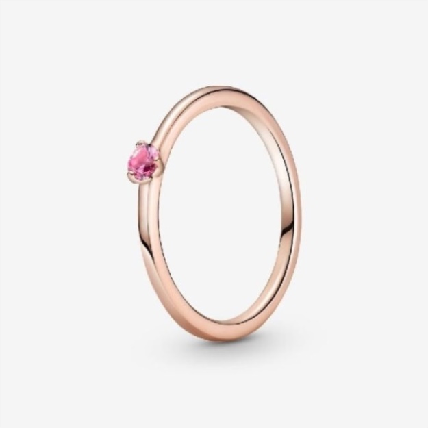 Rose Pink Solitaire Ring Pandora