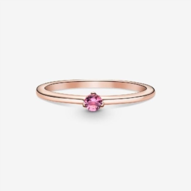 Rose Pink Solitaire Ring Pandora
