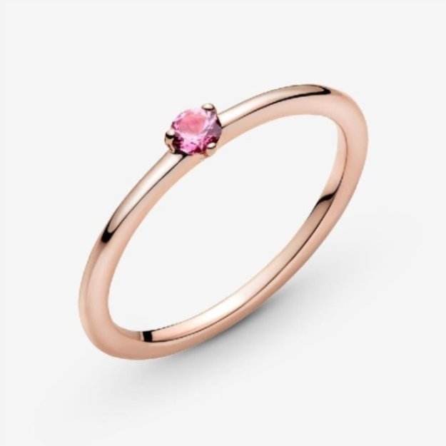 Rose Pink Solitaire Ring Pandora