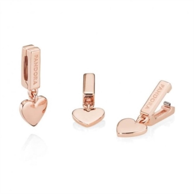 Rose Reflexions Floating Heart Charms Pandora