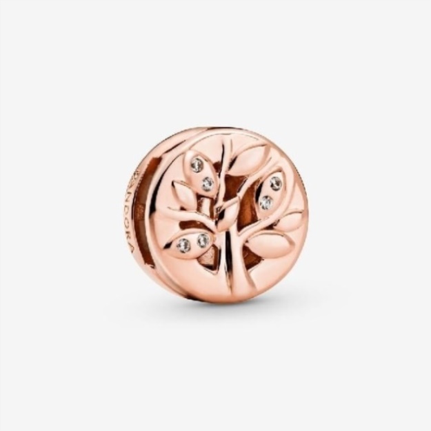Rose Sparkling Family Tree Clip Charms Pandora