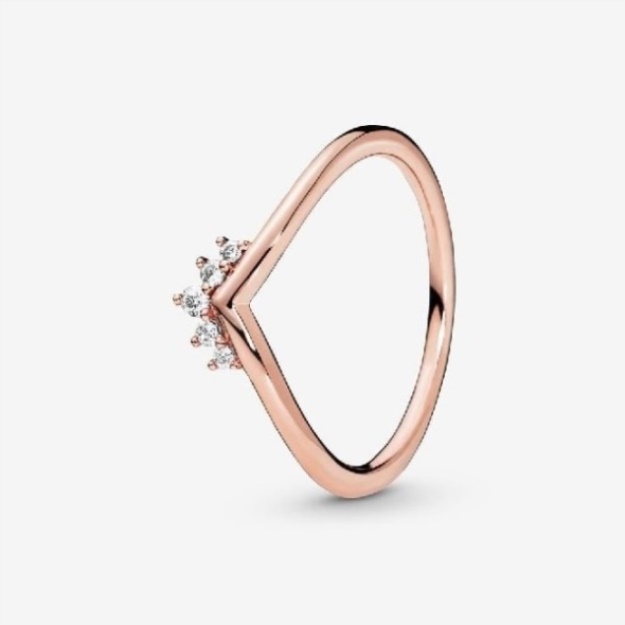 Rose Tiara Wishbone Ring Pandora