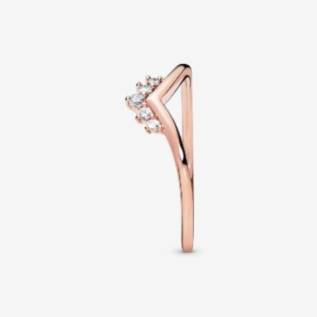 Rose Tiara Wishbone Ring Pandora