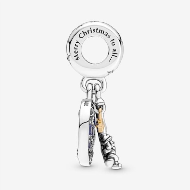 Santa Claus On The Moon Double Dangle Charm Pandora