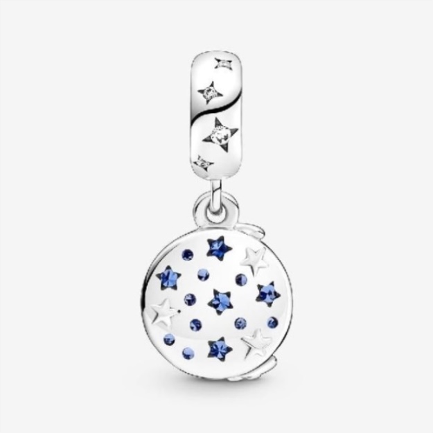 Santa Claus On The Moon Double Dangle Charm Pandora CA