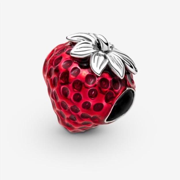 Seeded Strawberry Fruit Charm Pandora
