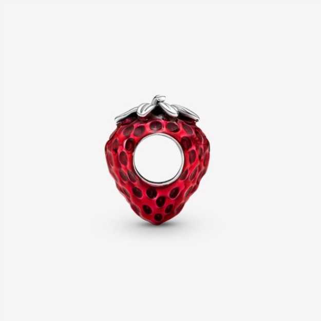 Seeded Strawberry Fruit Charm Pandora