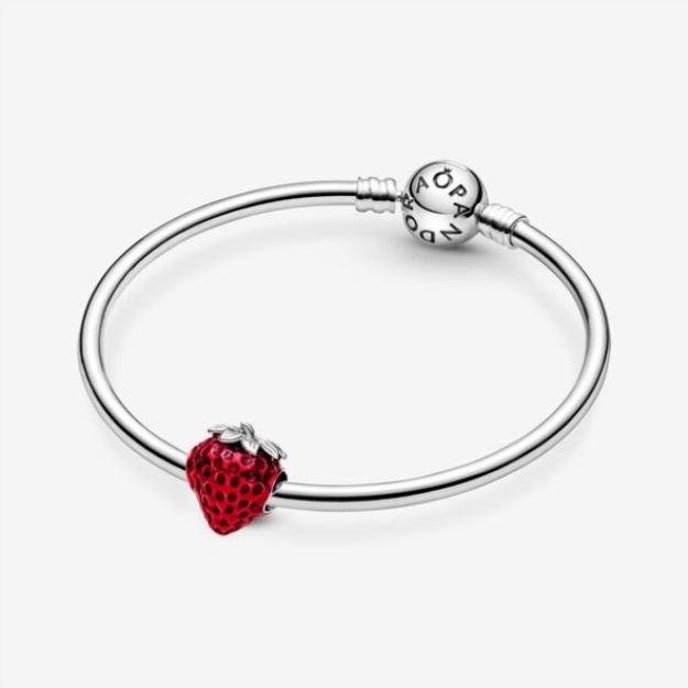 Seeded Strawberry Fruit Charm Pandora
