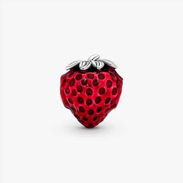 Seeded Strawberry Fruit Charm Pandora