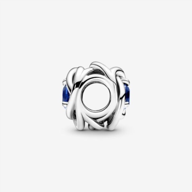 September Blue Eternity Circle Charm Pandora