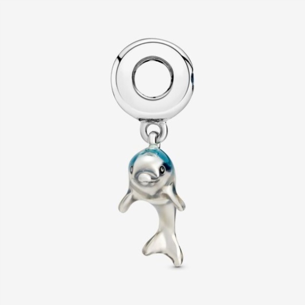 Shimmering Dolphin Dangle Charm Pandora