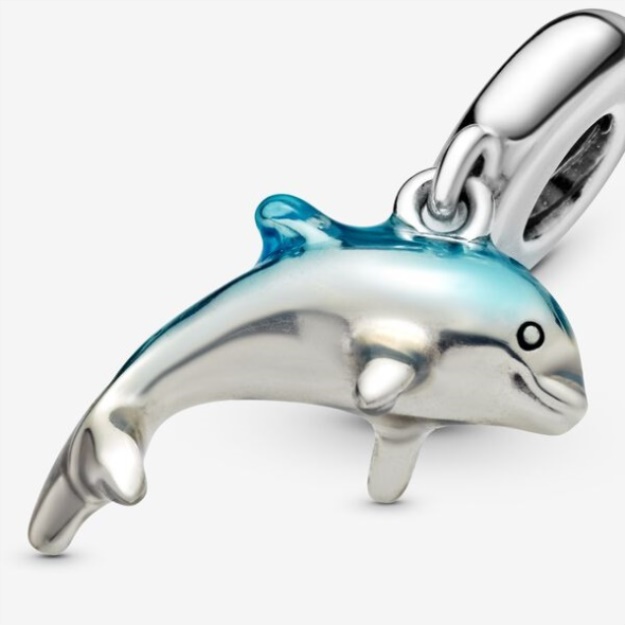 Shimmering Dolphin Dangle Charm Pandora