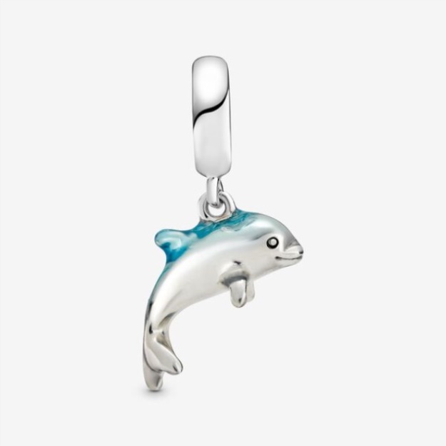 Shimmering Dolphin Dangle Charm Pandora