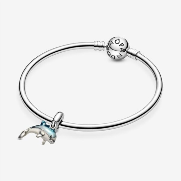 Shimmering Dolphin Dangle Charm Pandora