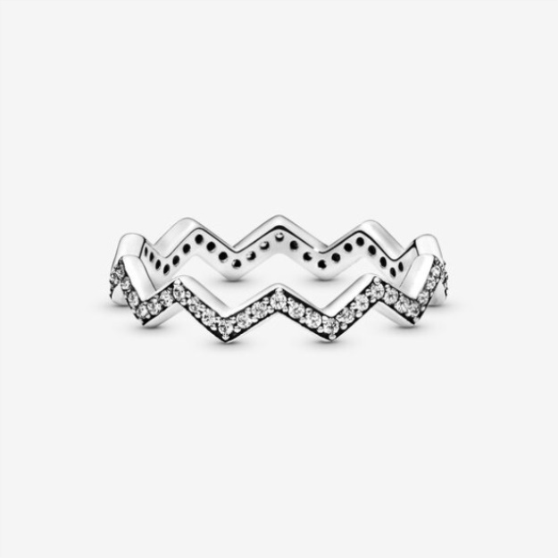 Shimmering Zigzag Ring-Final Sale Pandora