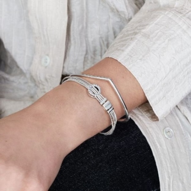 Shining Wishbone Pandora Bangle