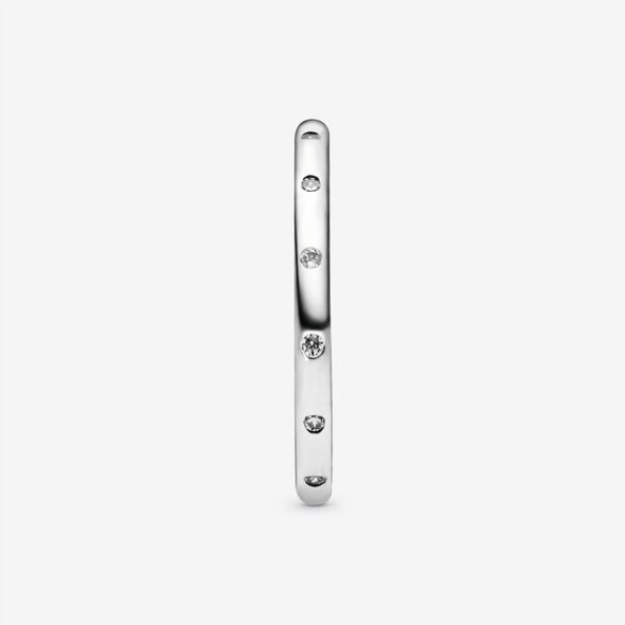 Simple Sparkling Band Ring Pandora Sterling Silver