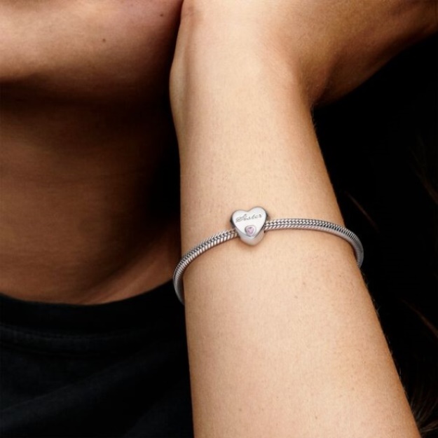 Sister Heart Charm Pandora