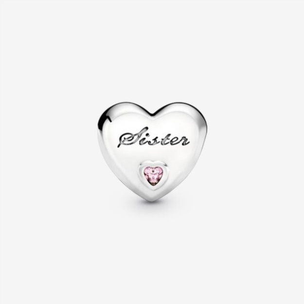 Sister Heart Charm Pandora