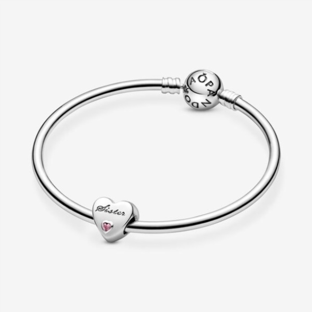 Sister Heart Charm Pandora