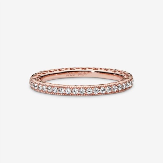 Sparkle Hearts Ring Pandora Rose Gold Plated