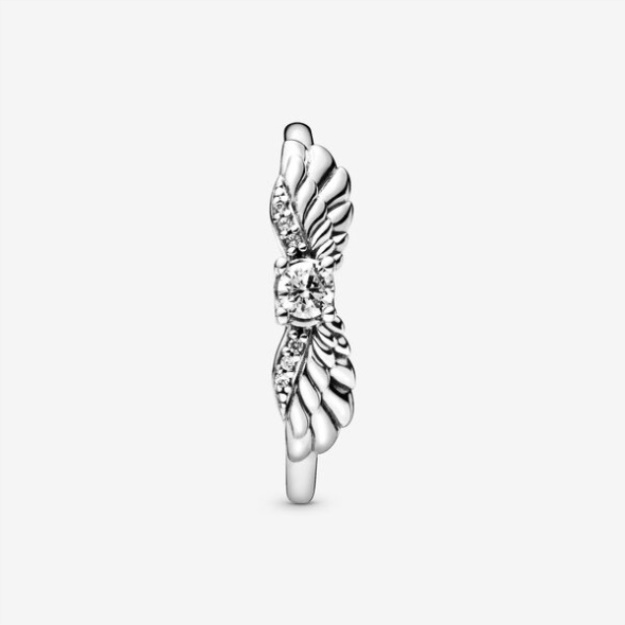 Sparkling Angel Wings Ring Pandora