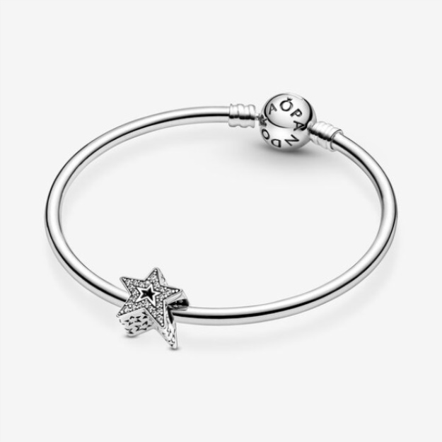 Sparkling Asymmetric Star Charm Pandora