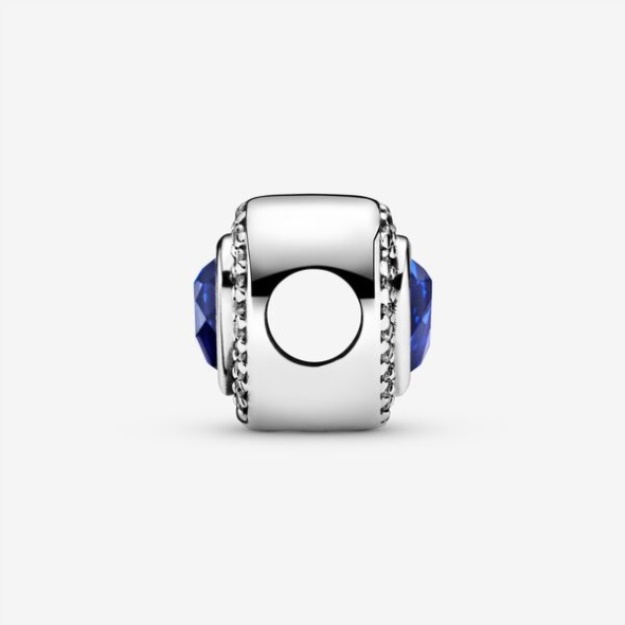 Sparkling Blue Heart Charm Pandora