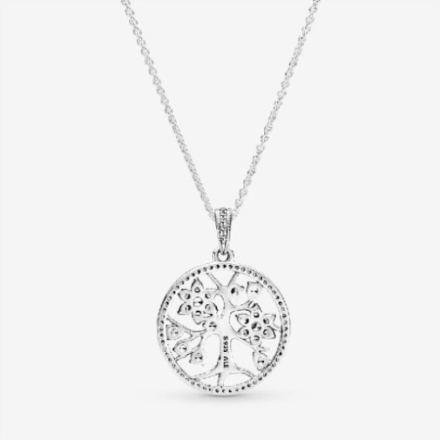 Sparkling Brand Pandora Family Tree Necklace